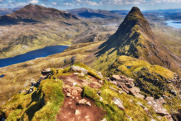 The spectacular view of Suilven and Canisp. Photo © Chris Puddephatt