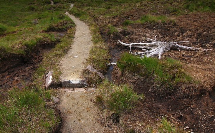 The path after work has been completed. Photo © Chris Goodman.