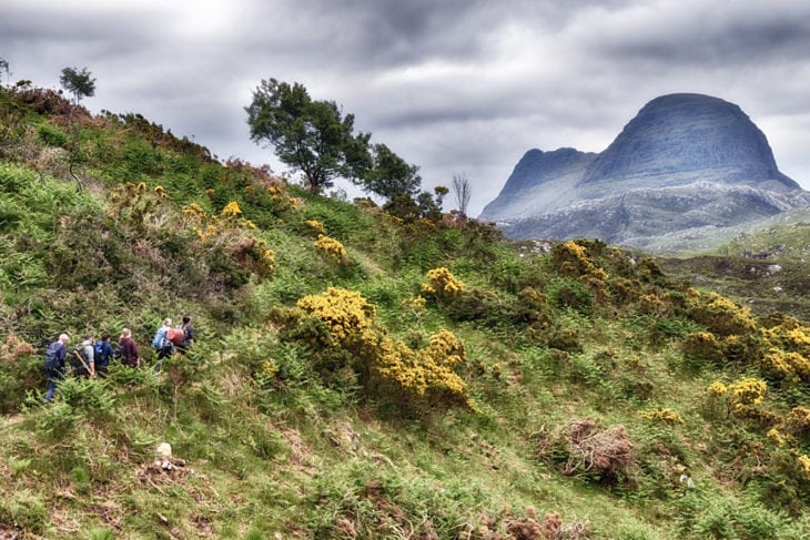 The familiar walk to Suilven. Photo © Chris Puddephatt.