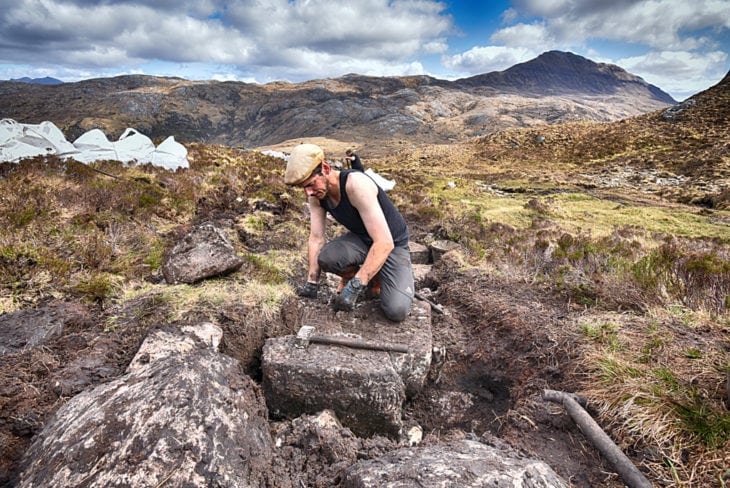 Mark working on the path. Photo © Chris Puddephatt.