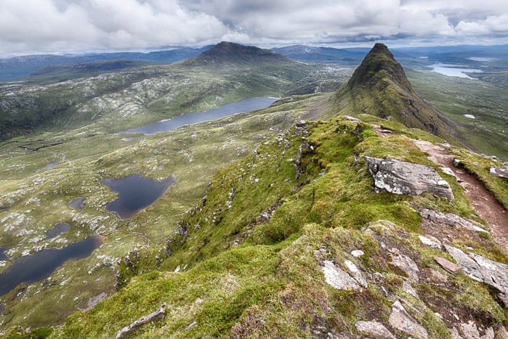 The view along the ridge of Suilven. Photo © Chris Puddephatt.