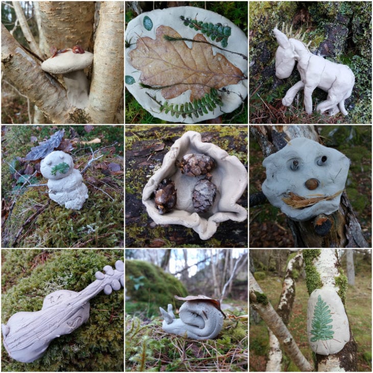 P7 clay creations. © Katrina Martin/Scottish Wildlife Trust