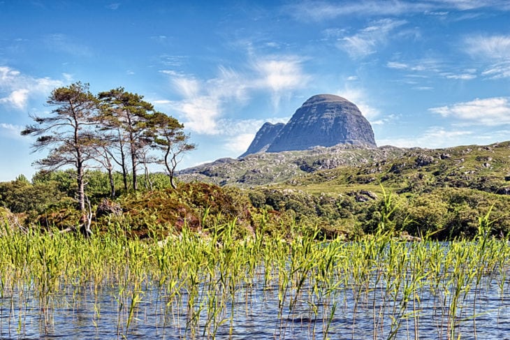 Suilven from Glencanisp, about 2hrs walk away. Photo © Chris Puddephatt.