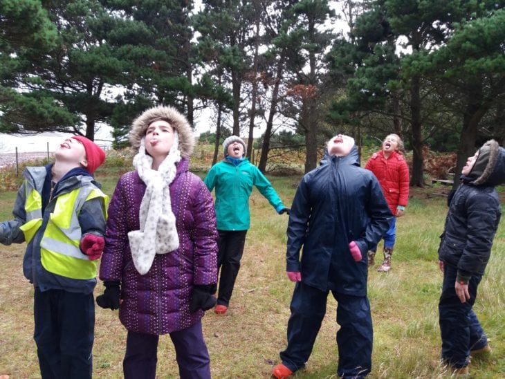 Tasting the rain © Katrina Martin/Scottish Wildlife Trust