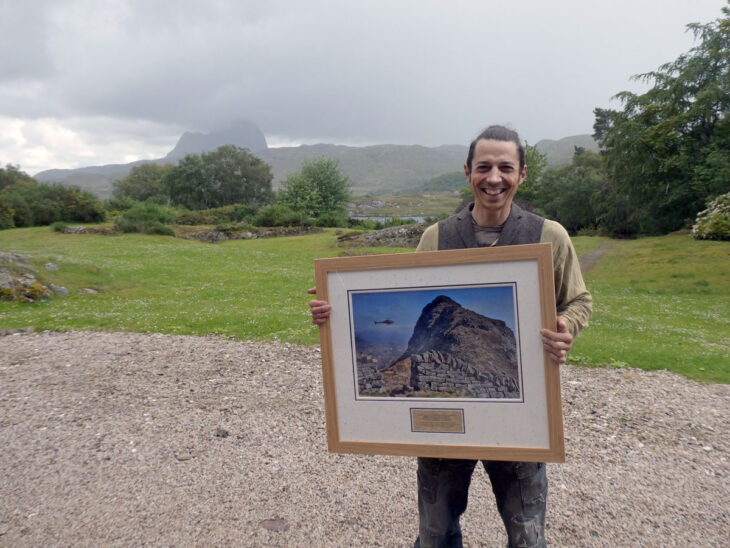 Chris Goodman at the Suilven handover ceremony © Ross Brannigan