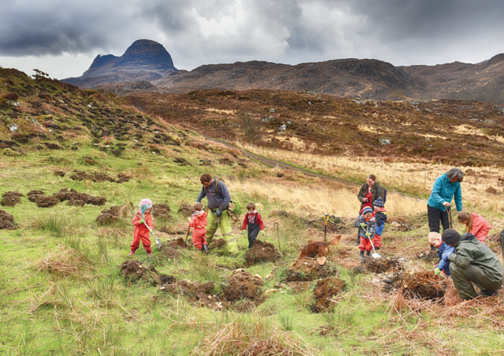 Woodland planting at Glencanisp © Chris Puddephatt