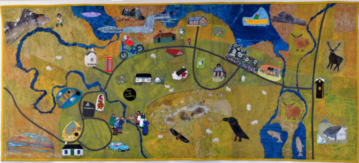 A Journey Through Elphin wall hanging. Image supplied by Jan Kilpatrick