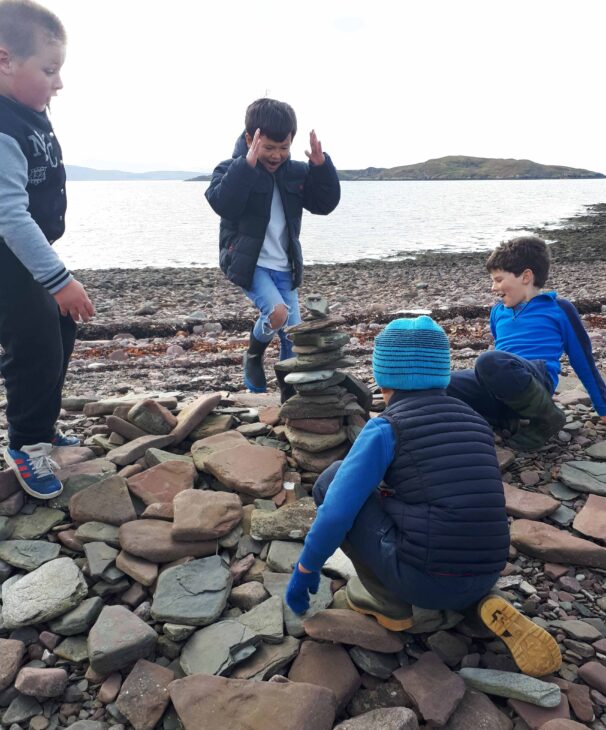 Tower building in Achiltibuie © Scottish Wildlife Trust/ Katrina Martin